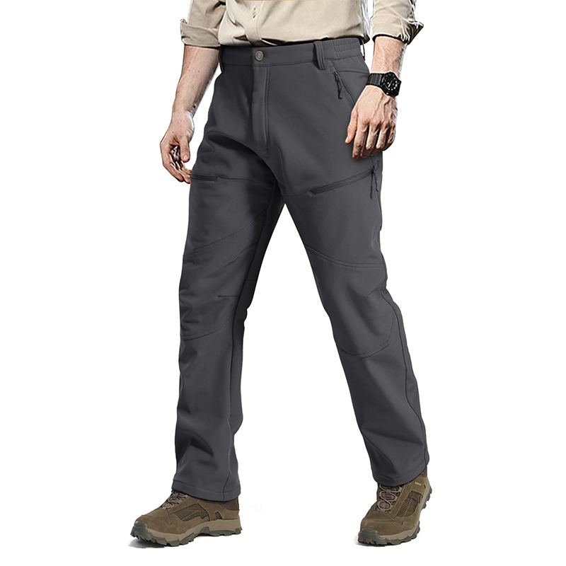 OEM Wholesale Camping Fishing Fleece Outdoor Softshell  Pants Trousers With Zipper Pocket,Trekking Pants , Garment Manufactuer